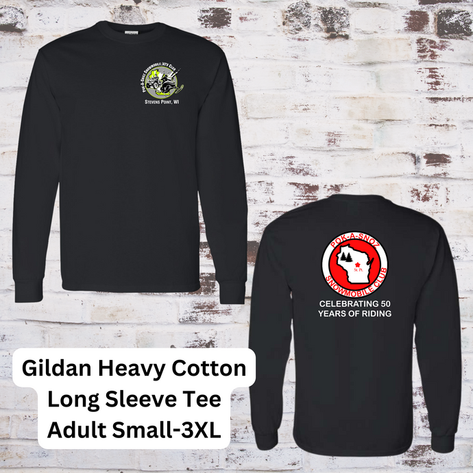 Pok-A-Snoz Gildan Heavy Cotton Long Sleeve Tee