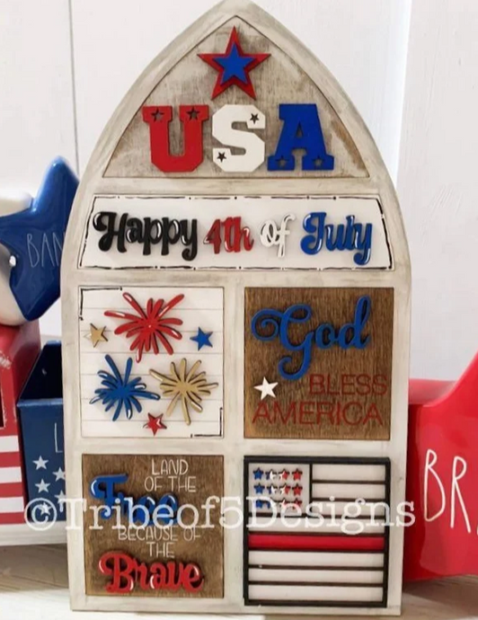 Interchangeable Arch 4th of July