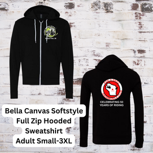 Pok-A-Snoz Bella Canvas Softstyle Hooded Zip Up Sweatshirt