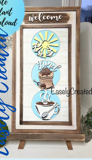 Interchangeable Easel Coffee Bar