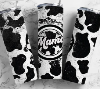 Mama Cow Print 20oz Tumbler