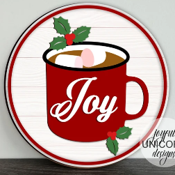 Joy Mug Door Sign