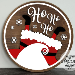 Ho Ho Ho Santa Door Sign