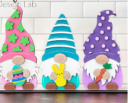 Gnomes Shelf Sitter Set of 3 Easter