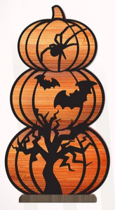 Spooky Stacked Pumpkins