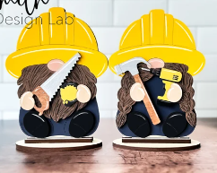 Gnomes Shelf Sitter Set of 2 Construction