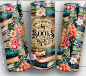 Easily Distracted by Books 20oz Tumbler