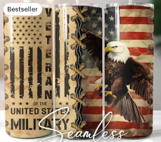 United States Military Veteran 20oz Tumbler