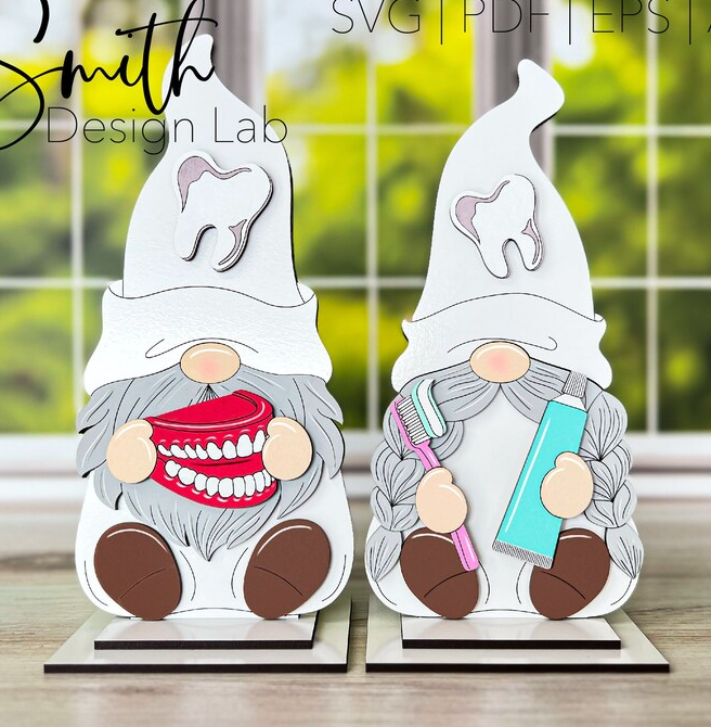 Gnomes Shelf Sitter Set of 2 Dentist