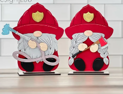 Gnomes Shelf Sitter Set of 2 Firefighters