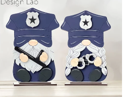 Gnomes Shelf Sitter Set of 2 Police