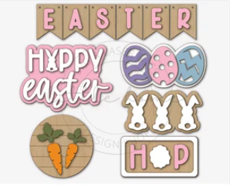 Happy Easter Tiered Tray