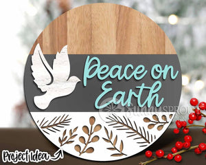 Peace on Earth Door Sign