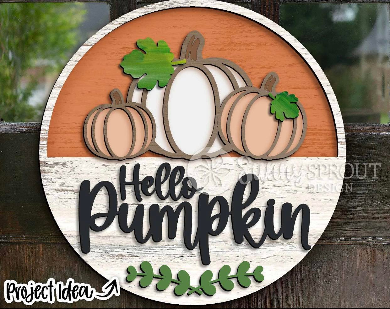 Hello Pumpkin Door Sign