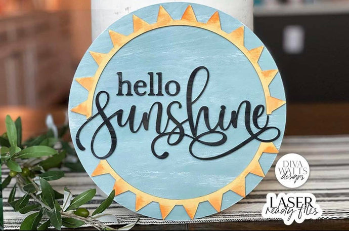 Hello Sunshine Door Sign