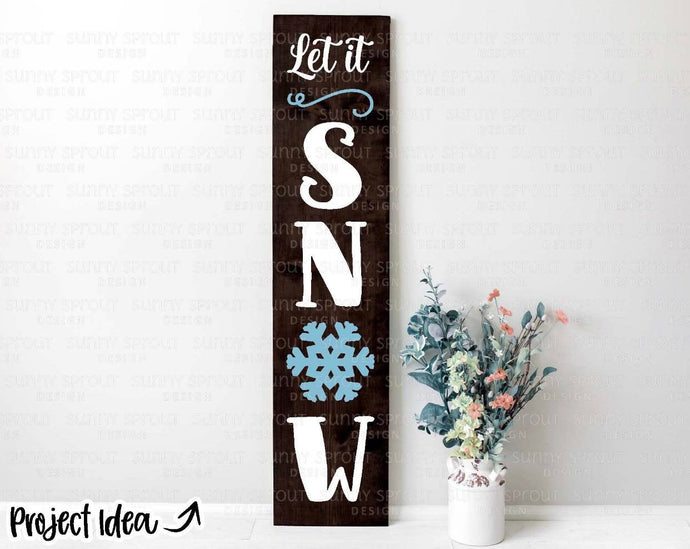 Let It Snow Porch Sign