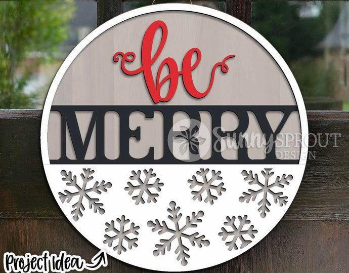 Be Merry Door Sign