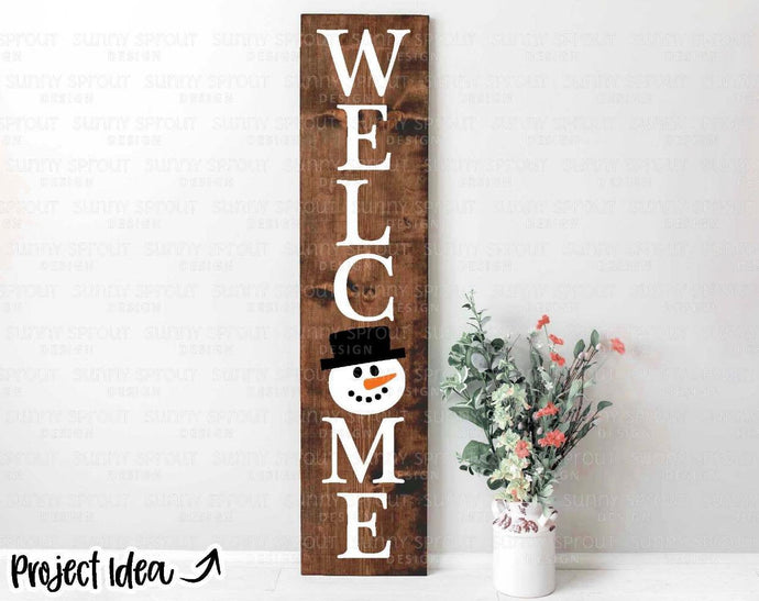 Welcome Snowman Porch Sign