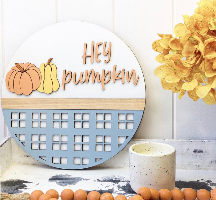 Hey Pumpkin Door Sign