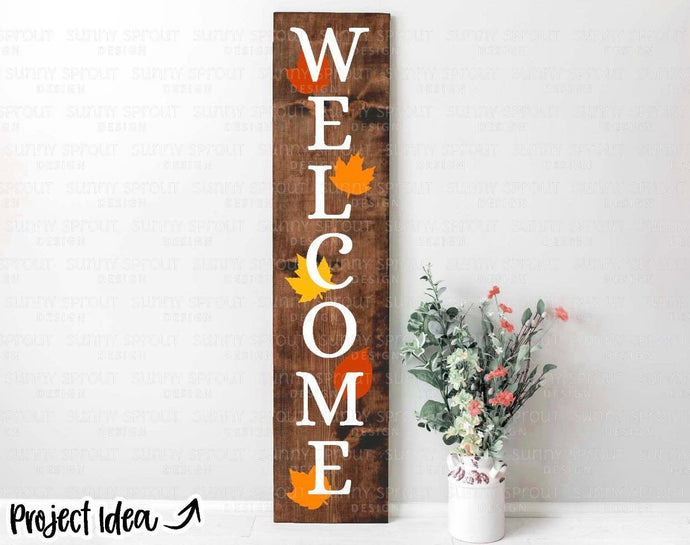 Welcome Leaves Porch Sign