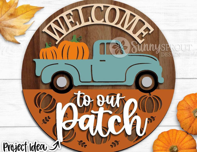 Welcome to our Patch Truck Door Sign