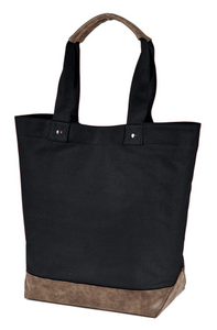 Black Canvas Tote