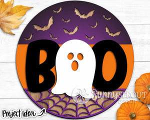 Boo Door Sign