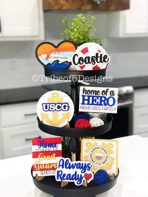 Coast Guard Tiered Tray 3D Set