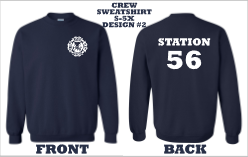 Dewey FD Crewneck Navy Sweatshirt