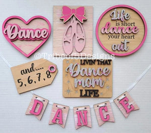 Dance Tiered Tray 3D Set