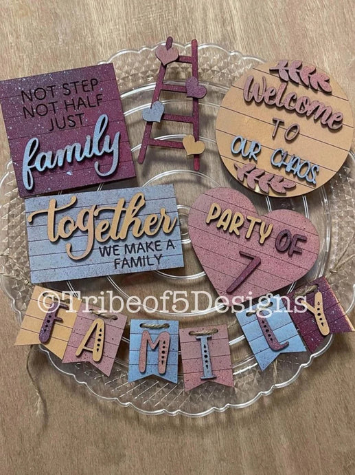 Family Tiered Tray 3D Set