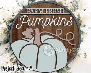 Farm Fresh Pumpkins Door Sign