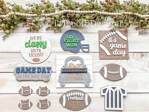 Football Tiered Tray 3D Set