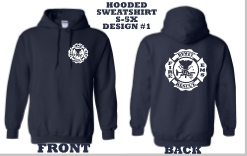Dewey FD Hooded Navy Sweatshirt