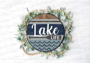 Lake Life Door Sign