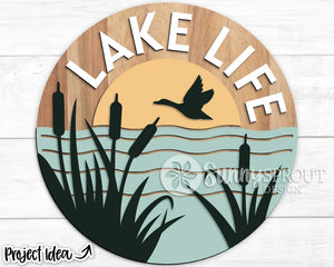 Lake Life 2 Door Sign