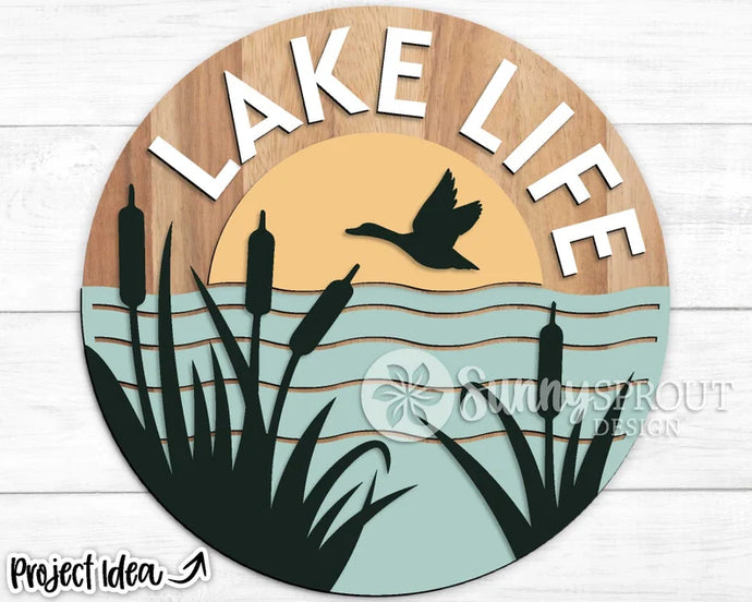 Lake Life 2 Door Sign