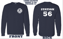 Load image into Gallery viewer, Dewey FD Long Sleeve Navy Shirt