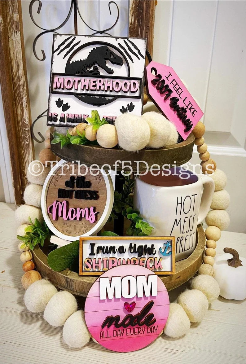 Motherhood Tiered Tray 3D Set