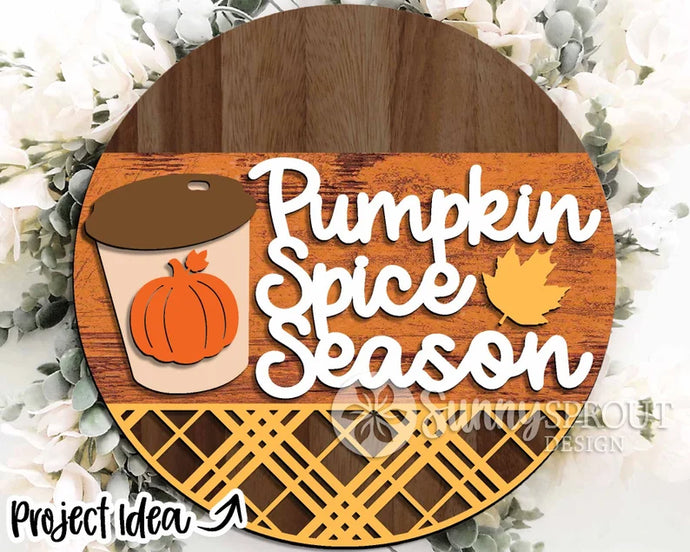 Pumpkin Spice Season Door Sign