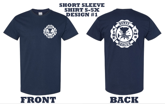 Dewey FD Short Sleeve Navy Shirt