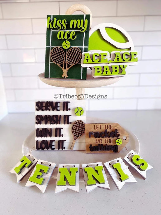 Tennis Tiered Tray 3D Set