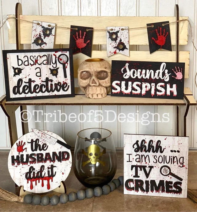 True Crime Tiered Tray 3D Set