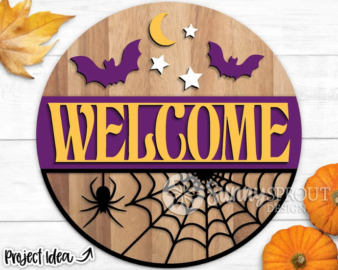 Welcome Spider Door Sign