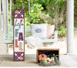 Hello Fall Porch Sign