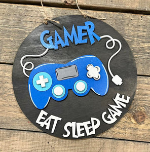 Kids Gamer, Eat Sleep Game Sign