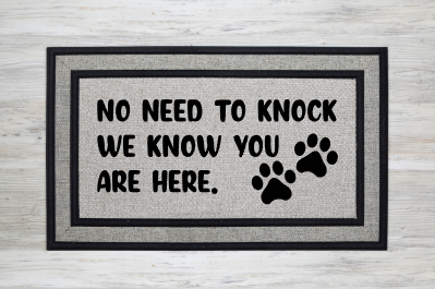 No need to knock we know you are here doormat